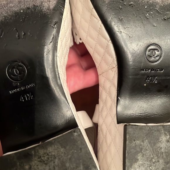 100% Authentic Chanel Quilted Platform Sandals - Picture 8 of 11